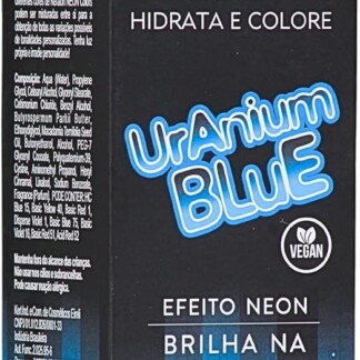 Keraton Coloração Semi-Permanente Em Creme Para Cabelos Sem Amônia Com Cistina Neon Colors 100G Uranium Blue